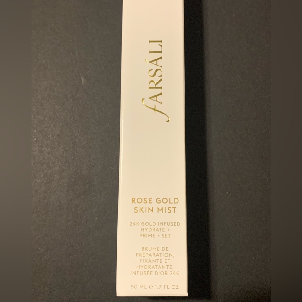 FARSALI rose gold skin mist- NIB